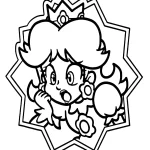 coloriage Princesse Daisy pour enfant