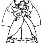 coloriage Princesse Daisy pour bebe a imprimer