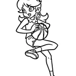coloriage Princesse Daisy à imprimer pour enfant de 12 ans