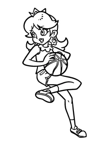 coloriage Princesse Daisy à imprimer pour enfant de 12 ans