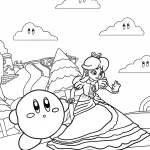coloriage Princesse Daisy à imprimer pdf gratuit