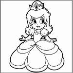 coloriage Princesse Daisy pour primaire