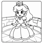 coloriage Princesse Daisy a telecharger
