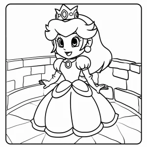 coloriage Princesse Daisy a telecharger