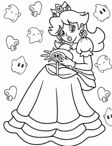 imprimer coloriage Princesse Daisy
