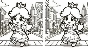 a imprimer coloriage Princesse Daisy gratuit