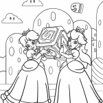 coloriage Princesse Daisy pour enfant de 6 ans