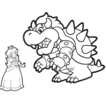 coloriage Princesse Peach pour enfant de 8 ans