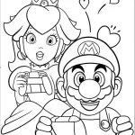 coloriage Princesse Peach et dessins