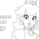 télécharger coloriage Princesse Peach gratuit
