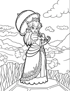 coloriage Princesse Peach en ligne