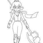 coloriage Princesse Peach à imprimer