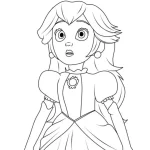 imprimer coloriage Princesse Peach gratuit