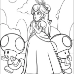 coloriage Princesse Peach pour enfant gratuit