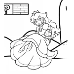 coloriage Princesse Peach de pour enfants