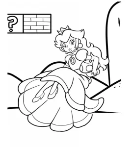 coloriage Princesse Peach de pour enfants