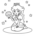 coloriage Princesse Peach gratuit