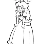 coloriage Princesse Peach a dessiner en ligne
