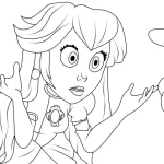 imprimer coloriage Princesse Peach