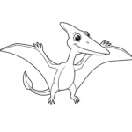 coloriage Pterodactyl Le Dino Volant d