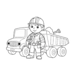 imprimer coloriage Ruben le constructeur