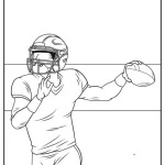 coloriage Rugby à imprimer pour enfant de 2 ans