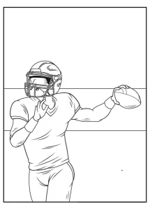 coloriage Rugby à imprimer pour enfant de 2 ans