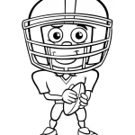 coloriage Rugby pour enfant de à imprimer