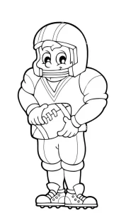 imprimer coloriage Rugby pour enfant