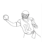 coloriage Rugby pour enfant gratuit