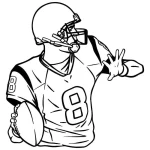 coloriage Rugby gratuit pour enfants