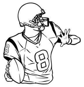 coloriage Rugby gratuit pour enfants