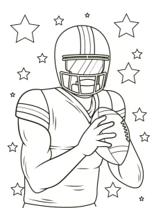 coloriage Rugby pour enfant de 5 ans