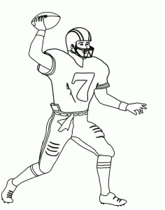 coloriage Rugby à imprimer