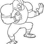 coloriage Rugby et decoupage a imprimer gratuit