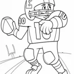 coloriage Rugby à imprimer pour enfant de 12 ans