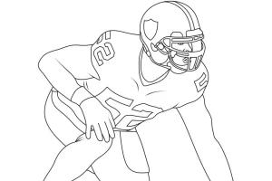 coloriage Rugby et découpage à imprimer
