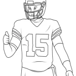 coloriage Rugby et découpage à imprimer
