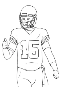 coloriage Rugby et découpage à imprimer