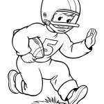 coloriage Rugby à imprimer pour enfant de 4 ans
