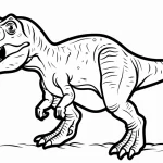 coloriage T Rex pour enfants