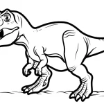 coloriage T Rex en ligne pour enfant