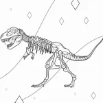 coloriage T Rex pour enfant de à imprimer
