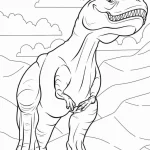 coloriage T Rex a dessiner en ligne