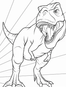 coloriage T Rex pour enfant de 2 ans