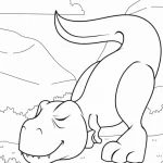 coloriage T Rex pour enfants a imprimer