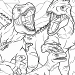 coloriage T Rex a colorier en ligne