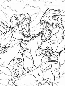 coloriage T Rex a colorier en ligne