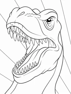 coloriage T Rex pour primaire