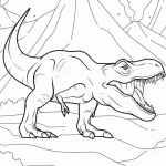 coloriage T Rex d